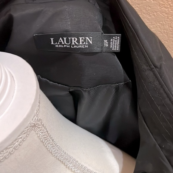 Lauren Ralph Lauren Double-Breasted Cotton-Blend Trench Coat Size XL - Picture 4 of 4